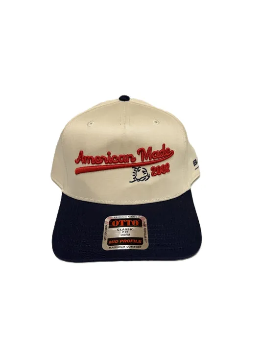 American Made 2002 Navy/white Hat