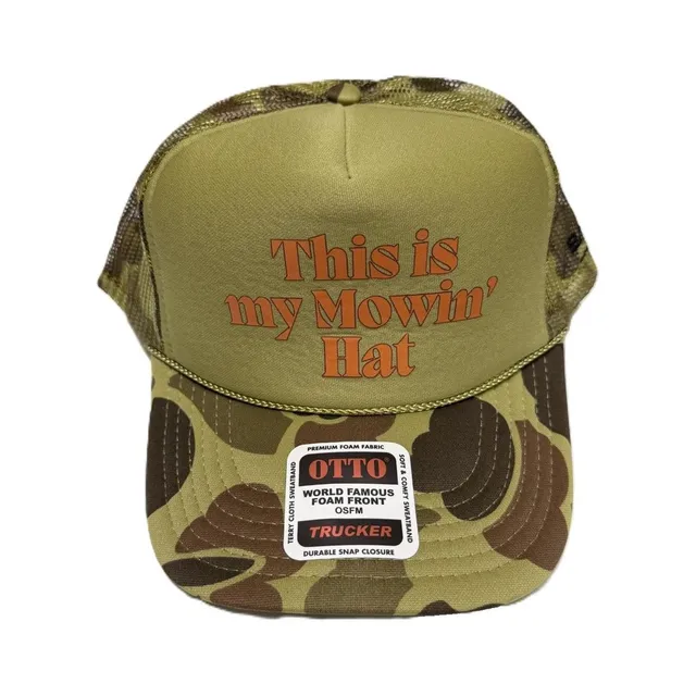 CAMO W/ROPE MY MOWIN HAT