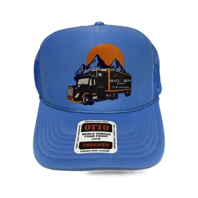COBALT BLUE SEMI TRUCK LOGO HAT