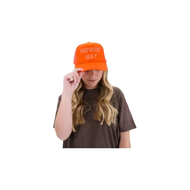 MOWIN' HAT ORANGE HAT