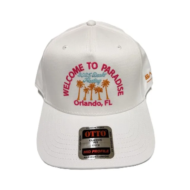 WELCOME TO PARADISE WHITE HAT