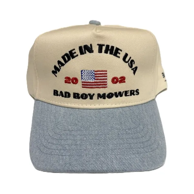BBM MADE IN THE USA DENIM/WHITE HAT