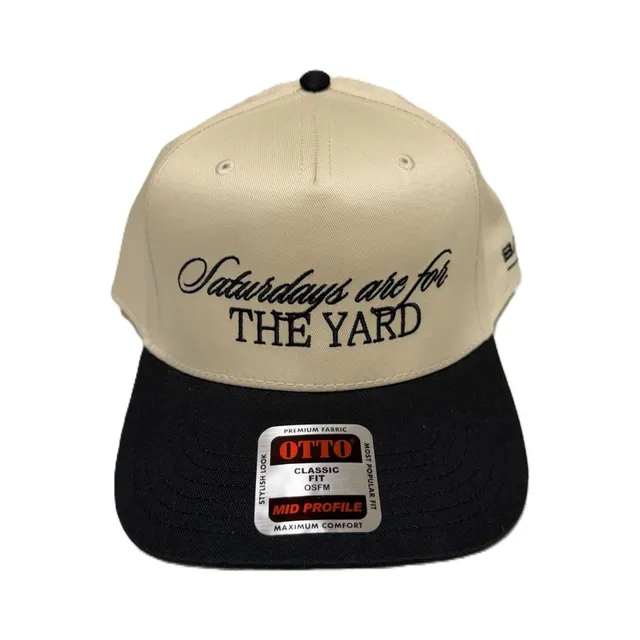 SATURDAYS ARE FOR THE YARD BLK/WHT HAT