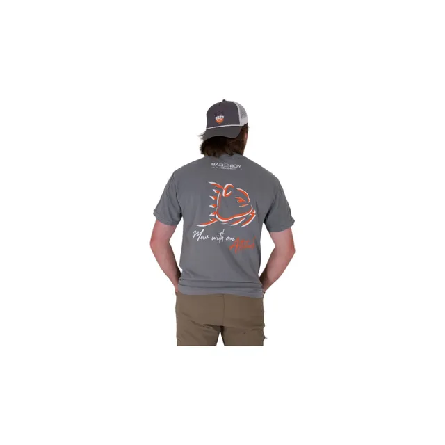 SMALL - MEN'S GREY MOW WITH AN ATTITUDE POCKET T